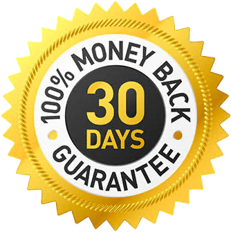 30 day, 100% money back guarantee